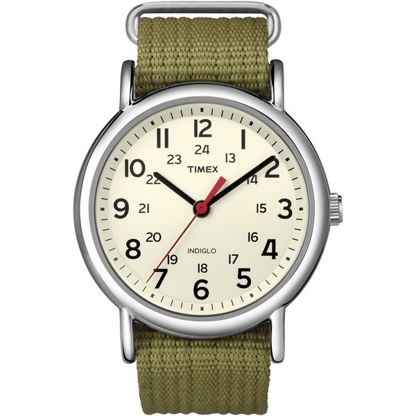 Timex Weekender&reg; Slip-Thru Watch - Olive Green T2N651